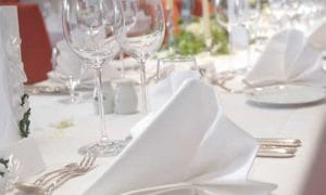 Mantelería mesa restaurante